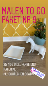 Kerramik TO GO Paket für ZUHAUSE MALEN